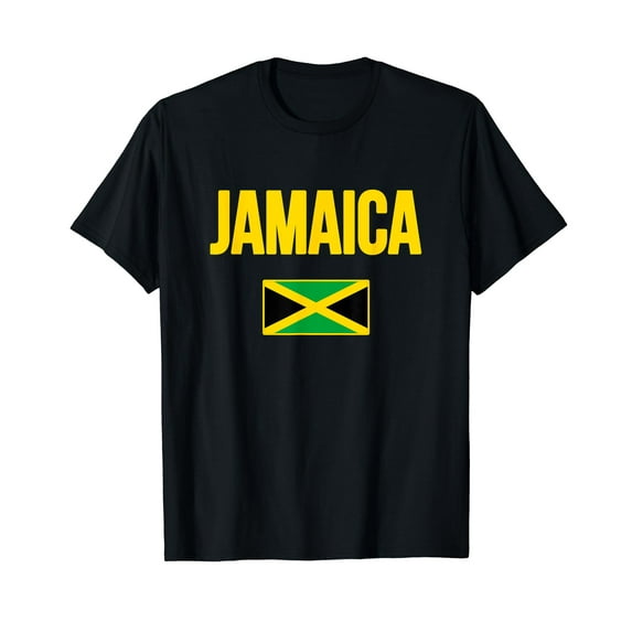 Jamaican Flag Jamaica Souvenir Love Travel Vacation T-Shirt