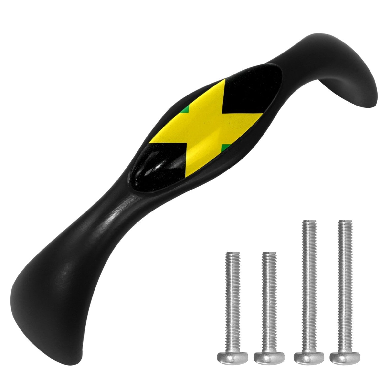 Jamaican Flag Kitchen Pull Knobs Drawer Hardware Handles for