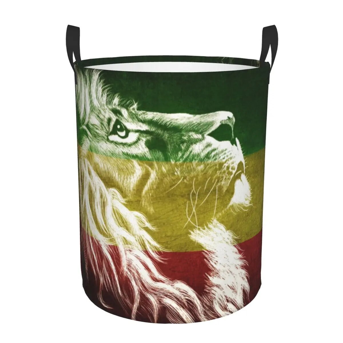 Jamaican Flag Laundry Basket Collapsible Large Capacity Clothing