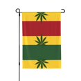 thumbnail image 1 of Jamaican-Flag-Leaf Welcome Large House Flag Vertical Double Sided 28x40 Inches Yard Porch Outdoor Decor, 1 of 6