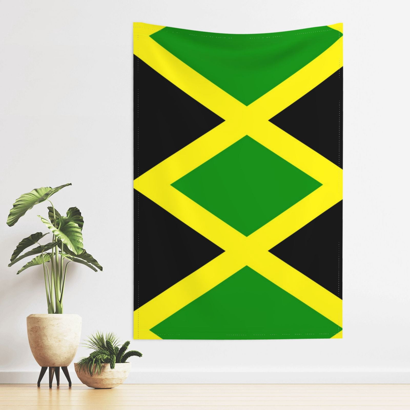 Jamaican Flag Pattern Tapestry For Bedroom Dorm Living Room Funny Wall ...