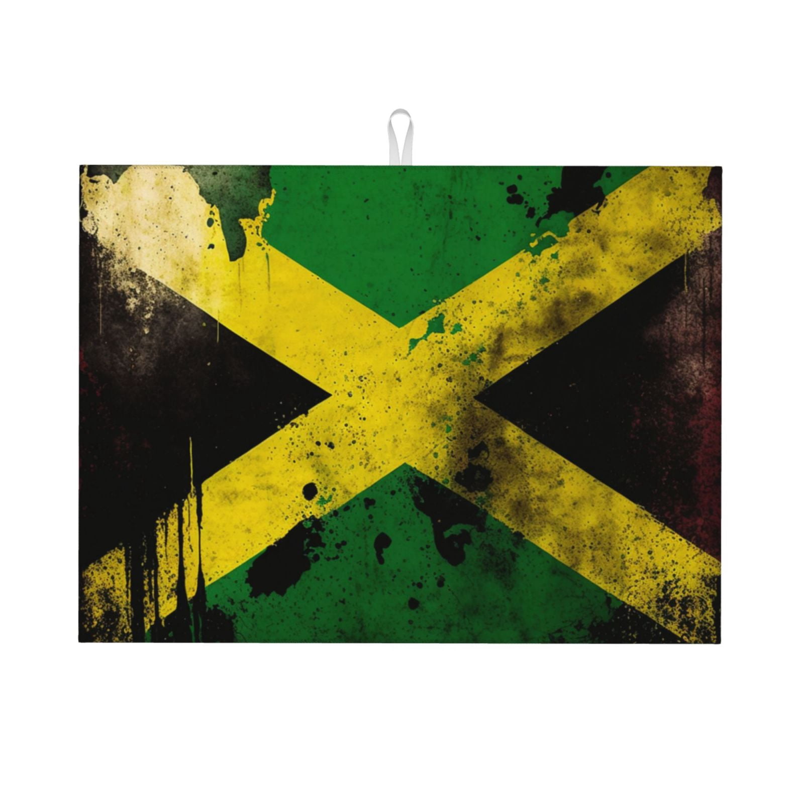 Jamaican Flag Vintage Large Kitchen Drying Mat 18x24 Inch Ultra ...