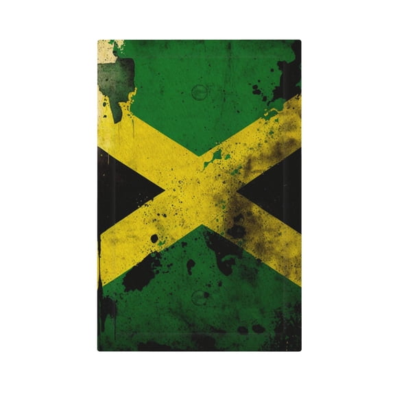 Jamaican Flag Vintage Light Switch Cover Decorator No Device Blank Wall Plate 1-Gang Receptacle Outlet Decor