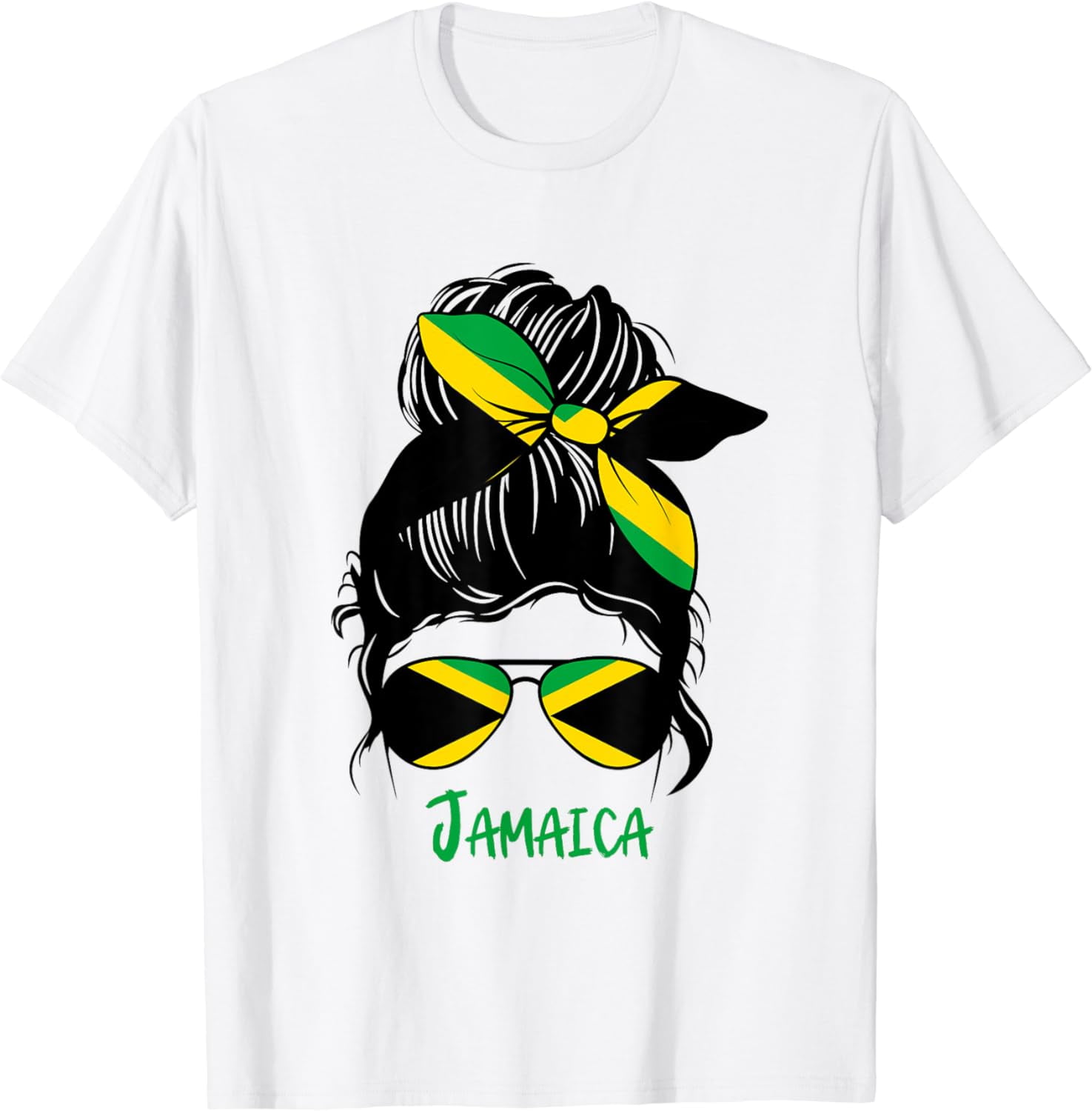 Jamaican Girl Jamaica girl Jamaica woman flag T-Shirt - Walmart.com