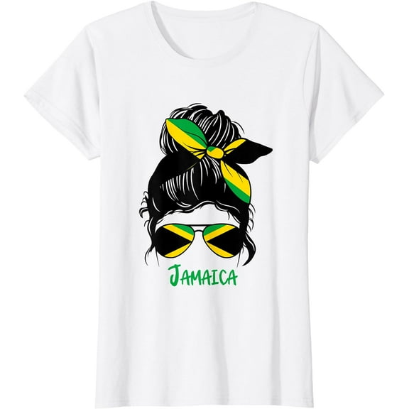 Jamaican Girl Jamaica girl Jamaica woman flag T-Shirt