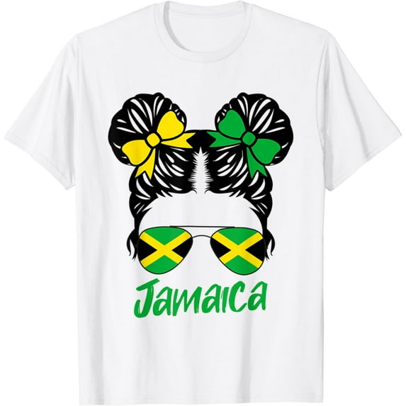 Jamaican Girl Messy Bun Jamaica Summer Vacation Girls Trip T-Shirt Unisex S-5XL Hot Trending Shirt, Vintage Birthday Gift