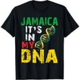 thumbnail image 1 of Jamaican Heritage Flag Men Women Kids Jamaica It`s In My DNA T-ShirtMen and women, White Black T-shirt, size: Extra large S-1236XL, 1 of 4