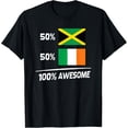 thumbnail image 1 of Jamaican Irish Flag Jamaica Ireland Mix Heritage T-Shirt, 1 of 4