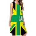 thumbnail image 1 of Jamaican, Jamaica Spring Summer Dresses For Women Fashion Dress Casual Sleeveless Loose Sundress With Pockets, 1 of 4