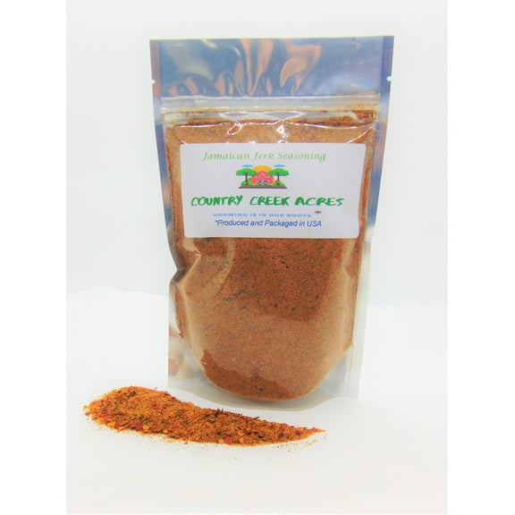 Jamaican Jerk Seasoning 8 oz-Sweet Yet Smokey Notes, Complex Nutmeg, and Spices from Across The Globe. Perfect for Any Type of Meat and a Great add on in stews!-Country Creek LLC