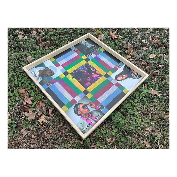 Jamaican Ludo Dancehall Edition (Ludi/Ludy/Loodi) | 24x24 Inch Large Board Game | Family Game Night Activity | Fun Easy Multi-Player Entertainment | Killer Beenie Man Vybz Kartel
