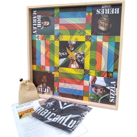 Jamaican Ludo Reggae Legends Edition v2.0 | 24in x 24in Board Game | Family Game Night Activity | Fun Easy Multi-Player Entertainment (Ludi/Ludy/Loodi)
