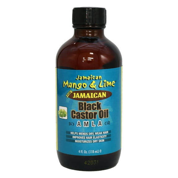 Jamaican Mango Lime Black Castor Oil, Amla, 4 oz