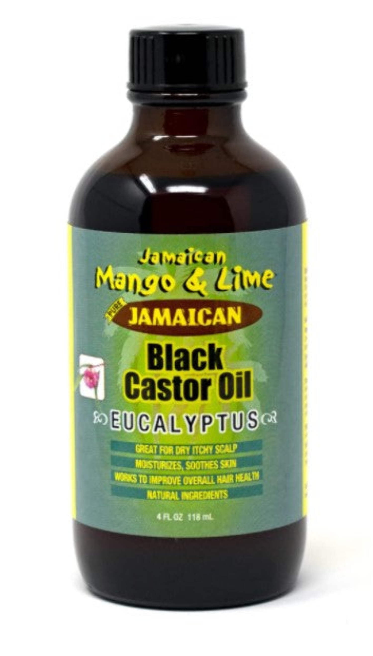 Huile Jamaican Mango & Lime - Castor Oil Tea Tree - 4oz - Cuir Chevelu Sec & Démangeaisons