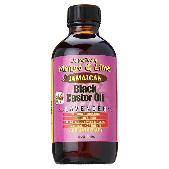 Jamaican Mango Lime Black Castor Oil, Lavender, 4 oz