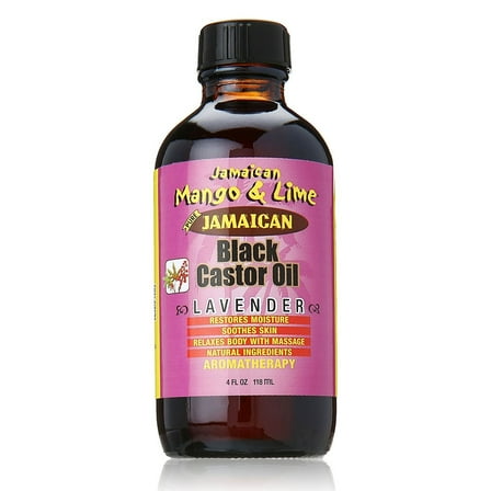 Jamaican Mango Lime Black Castor Oil, Lavender, 4 oz