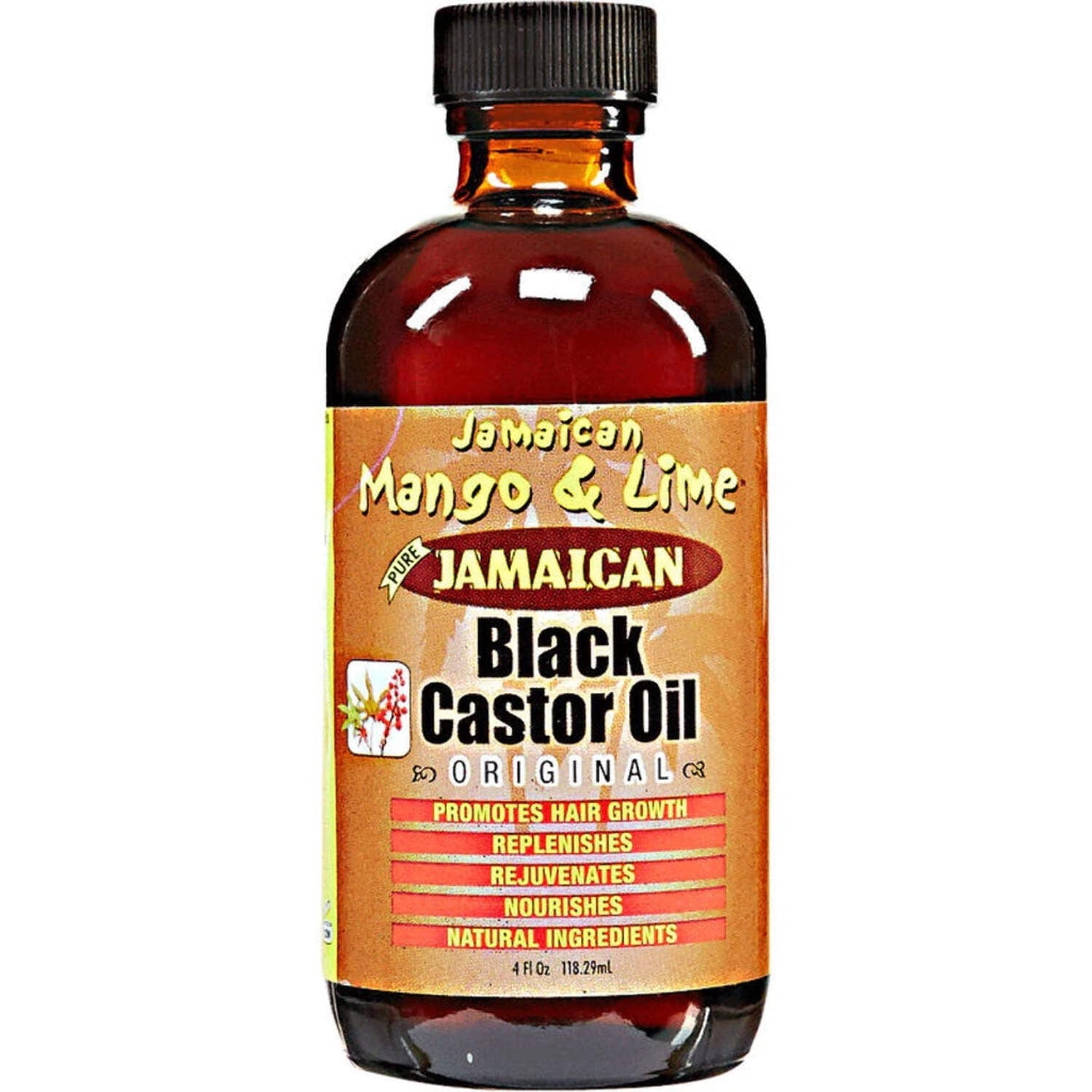 Jamaican Mango & Lime Black Original Castor Oil 2 oz