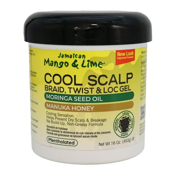 Jamaican Mango Lime Cool Scalp Braid, Twist Lock Hair Gel, 16 Oz.
