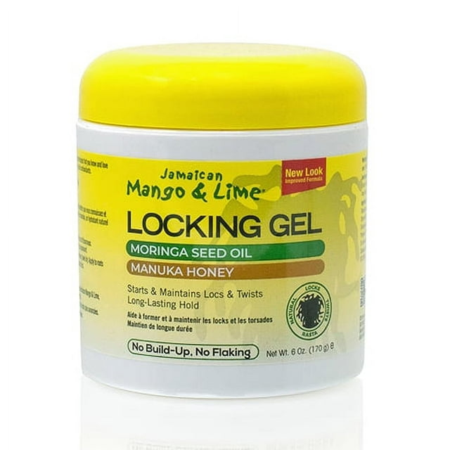 Jamaican Mango & Lime Frizz Control Jar Hair Styling & Locking Gel, Unisex, 6 oz