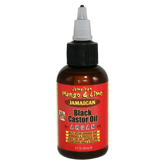 Jamaican Mango Lime Jamaican Black Castor Oil, Argan, 2 Oz.