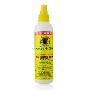 Jamaican Mango & Lime Maximum Relief No More Itch Gro Spray 8 oz, Hair & Scalp Treatment, Dry Hair