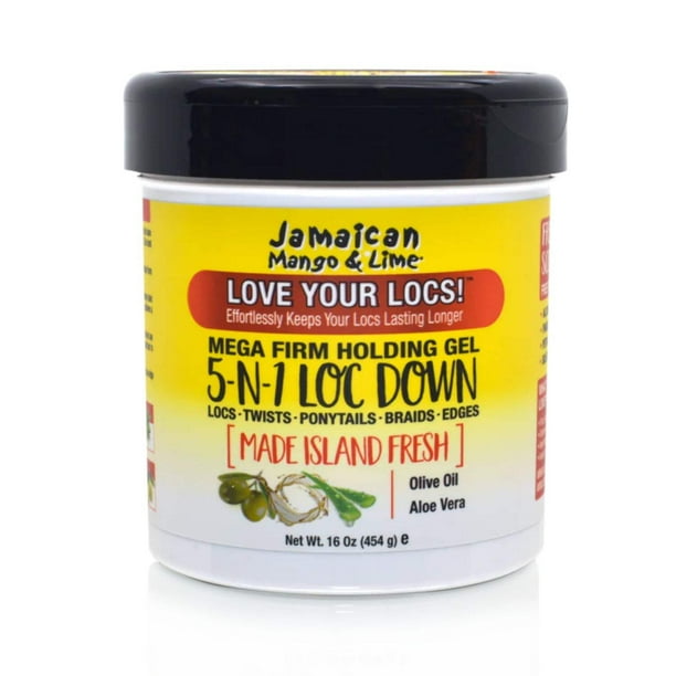 JAMAICAN MANGO & LIME 5 In 1 Loc Down Mega Firm Holding Gel JAMAICAN MANGO & LIME 5 In 1 Loc Down Mega Firm Holding Gel