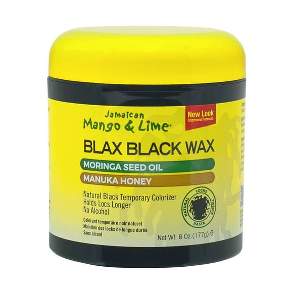 Jamaican Mango and Lime Blax Black Wax Holds Locs, 6 Oz, 2 Pack
