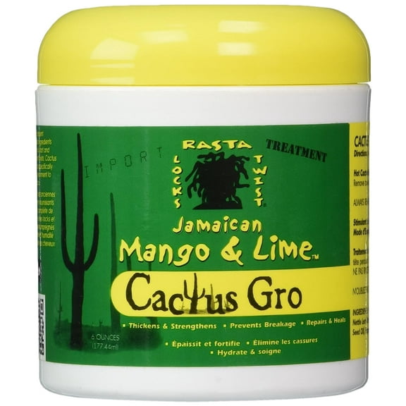 Jamaican Mango and Lime Cactus Gro Hair Treatment, 6 Oz, 2 Pack
