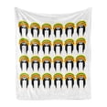 thumbnail image 1 of Jamaican Soft Flannel Fleece Throw Blanket, Jamaican Culture Elements Cartoon Style Design Rastafarian Man Dreadlocks, Cozy Plush for Indoor and Outdoor Use, 60" x 80", Multicolor, by Ambesonne, 1 of 5