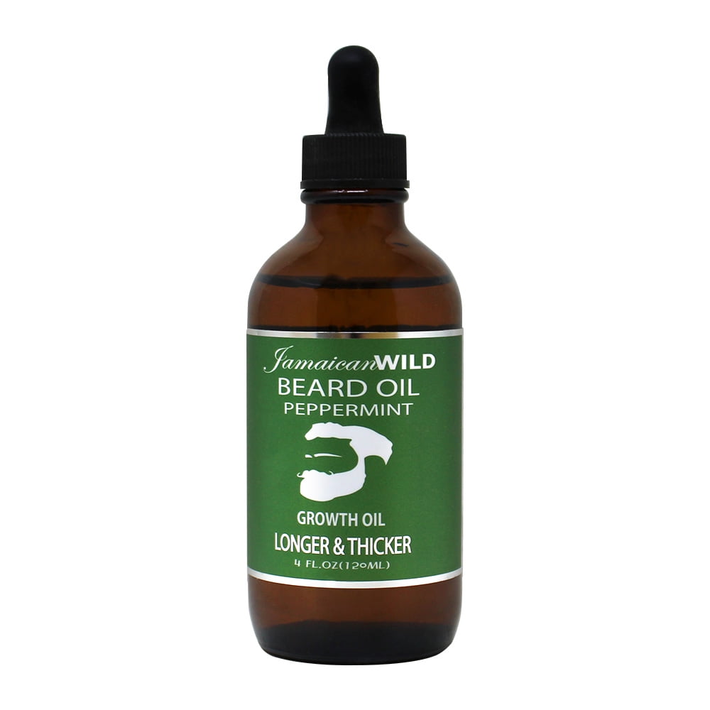 Jamaican Wild Beard Oil Growth Oil Longer&Thic Peppermint 4oz