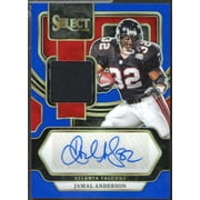 Jamal Anderson Card 2023 Select Signature Jersey Autograph Prizm Blue /75 #31