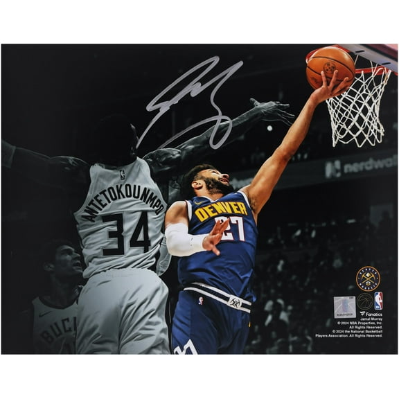 Jamal Murray Denver Nuggets Autographed 11" x 14" Layup vs. Milwaukee Bucks Spotlight Photograph - Fanatics Authentic Certified