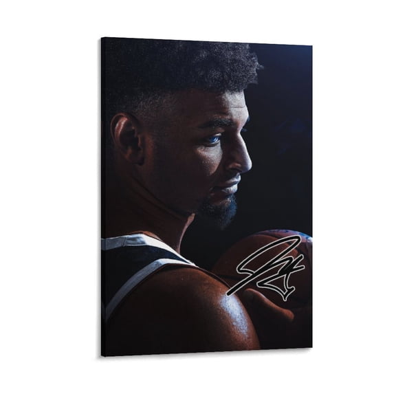 Jamal Murray Retro Signed Posters Art Home Decor Poster Wall Art Hanging Picture Print Bedroom Decorative Painting Posters Room Aesthetic 16x24inch(40x60cm)