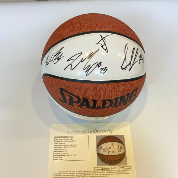 Jamal Murray Rookie 2016 Draft Class Multi Signed Basketball JSA COA