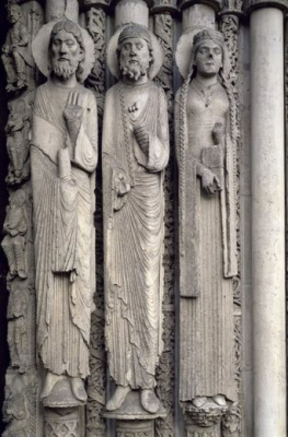 Jamb Figures, Central Porch, West Facade, Artist Unknown, Chartres