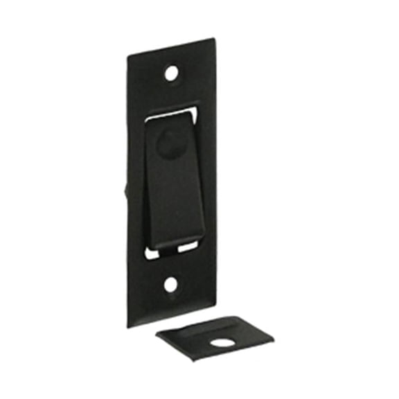 Jamb Pocket Door Bolts, Black - Solid