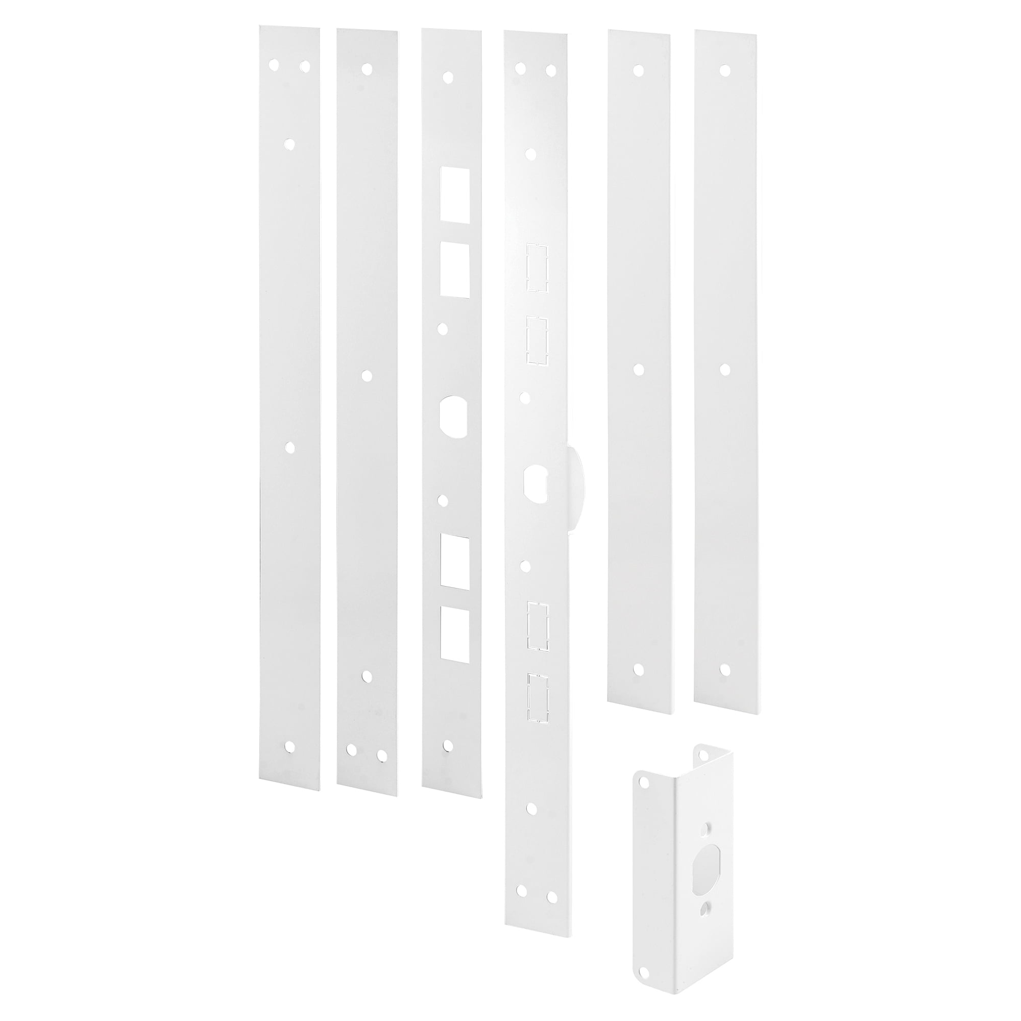 White Steel 59-1/2 Inch Door Jamb Repair Kit