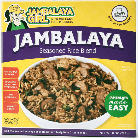 Jambalaya Girl Jambalaya Seasoned Rice Blend 8 oz. - Pack of 12 (Case)