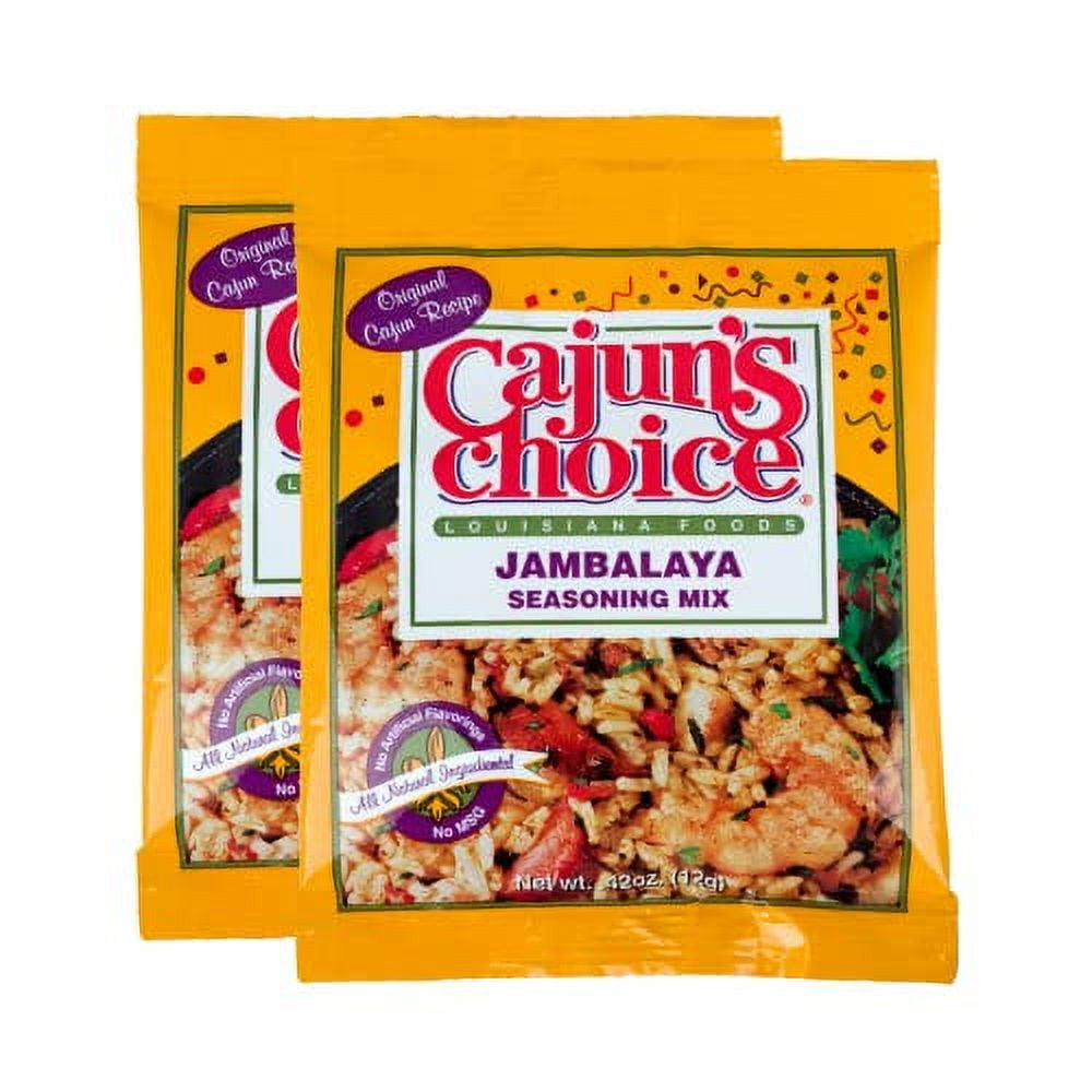 Jambalaya Seasoning Mix 0.42 oz Cajun's Choice Louisiana Foods (Pack of