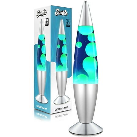 Jambo 16-inch Motion Lamp (Blue with Yellow/Green Wax, 16 inch)