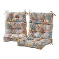 thumbnail image 1 of Jamboree Paisley 44 x 22 in. Outdoor High Back Chair Cushion (2-Pack) by Greendale Home Fashions, 1 of 9