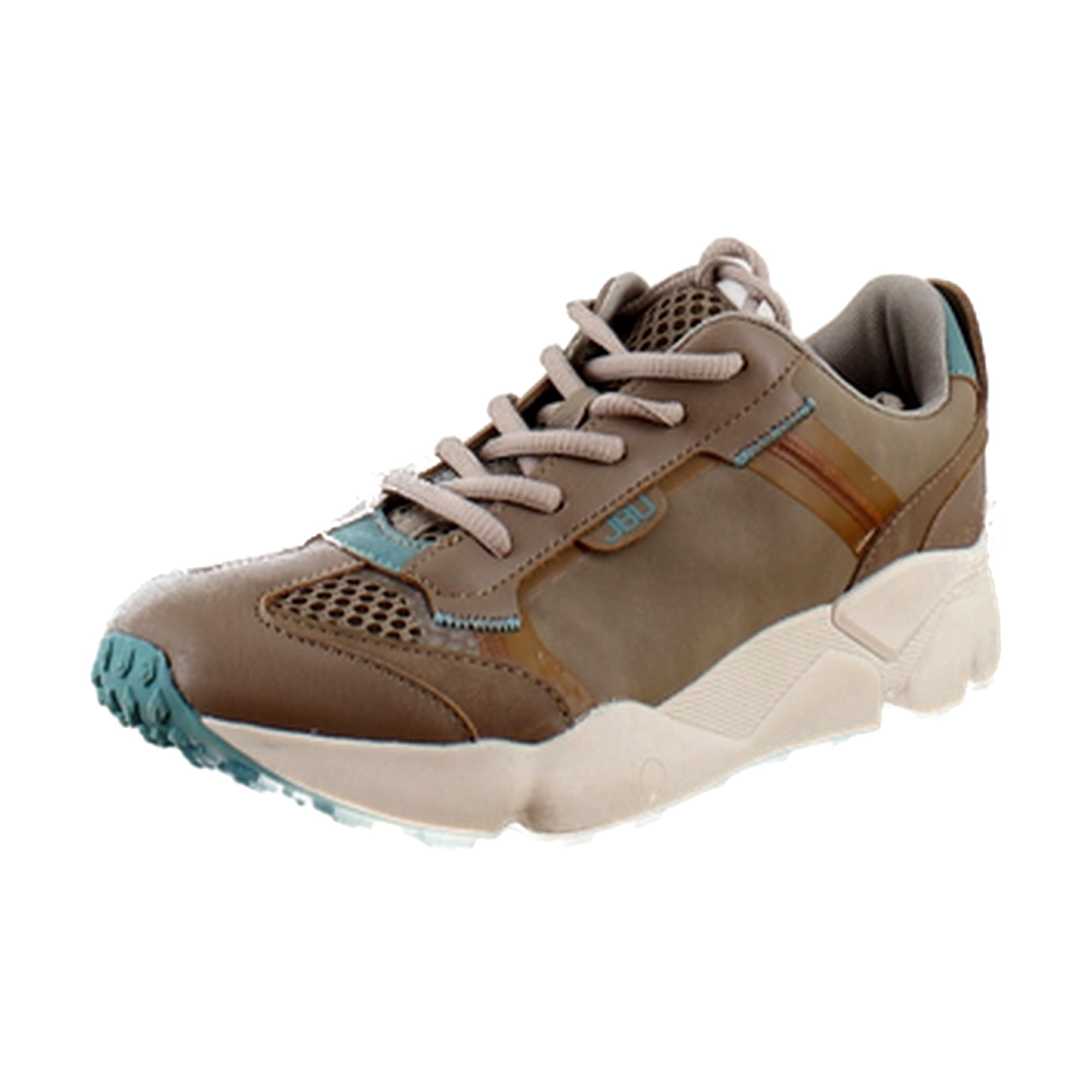 JBU By Jambu Women's Silene Sneaker - Dark Taupe & Teal Colorblock, Size 8