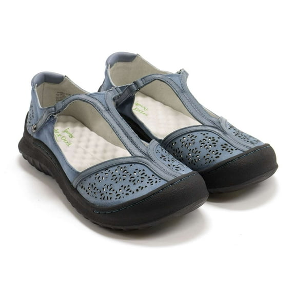 Jambu Women's Creek Mary Jane Flats, Denim,8 M US