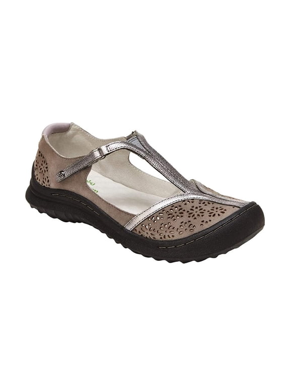 Jambu Women's Creek Mary Jane Flats, Gunmetal \ Grey,6.5 M US