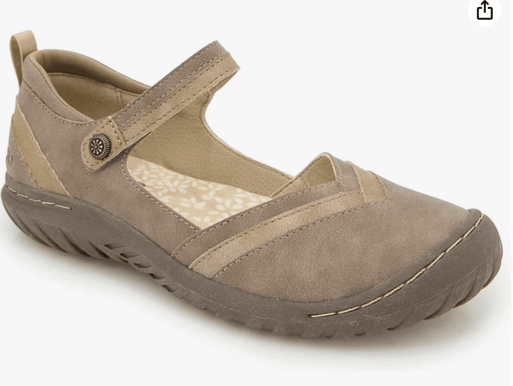 Jambu Women's Orion Oxford Flat - Denim Slip-On Shoes With All Terra Traction, Size 11