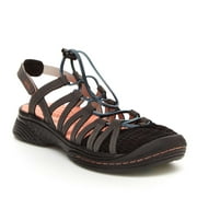 Jambu Women's Water Diva Encore Water Shoes, Black \ Charcoal,7.5 M US