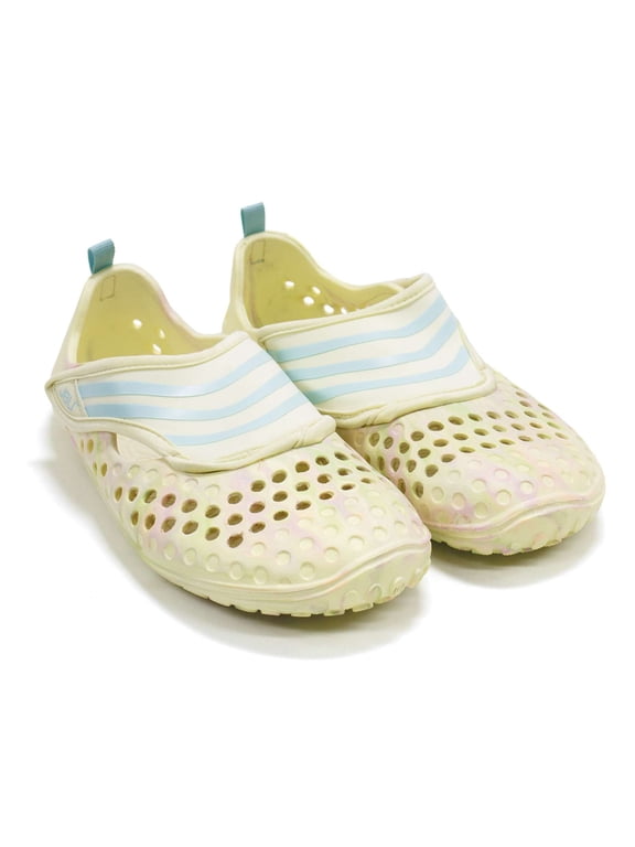 Women's Waterfall Water Ready Slip-On Flats, Lime \ Tie Dye Print,6 M US