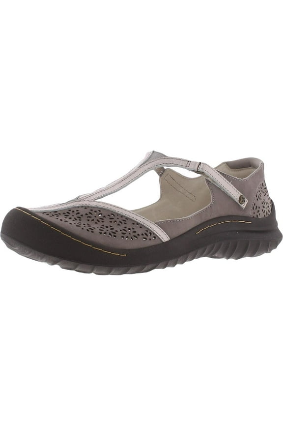 Jambu Womens Creek Leather Laser-Cut Casual Shoes Taupe 7.5 Medium (B,M)