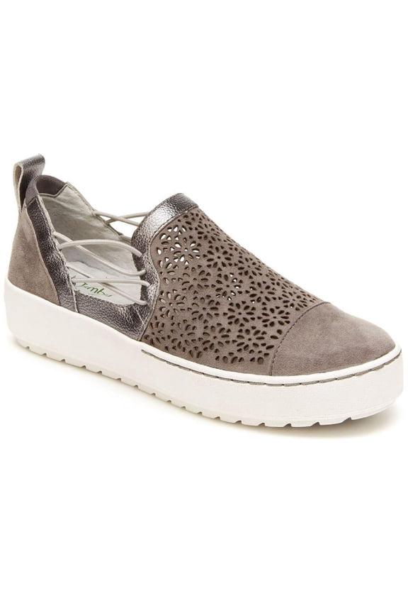Womens Erin Suede Perforated Slip-On Sneakers