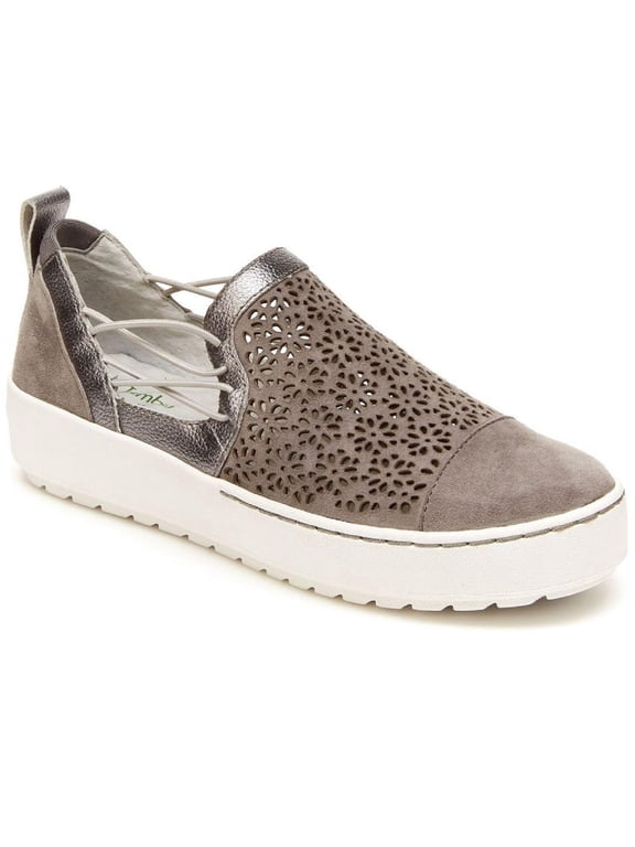 Womens Erin Suede Perforated Slip-On Sneakers